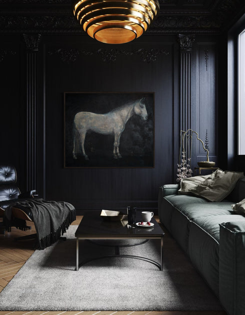 Horse | Framed Giclee Print on Canvas